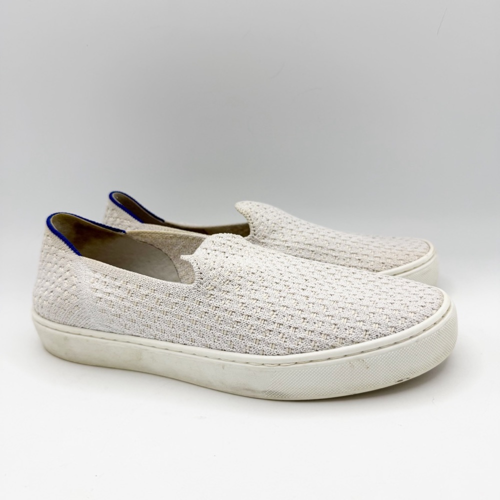 Rothy's Salt White Honeycomb Knit Sneakers Retired Women's Size 7